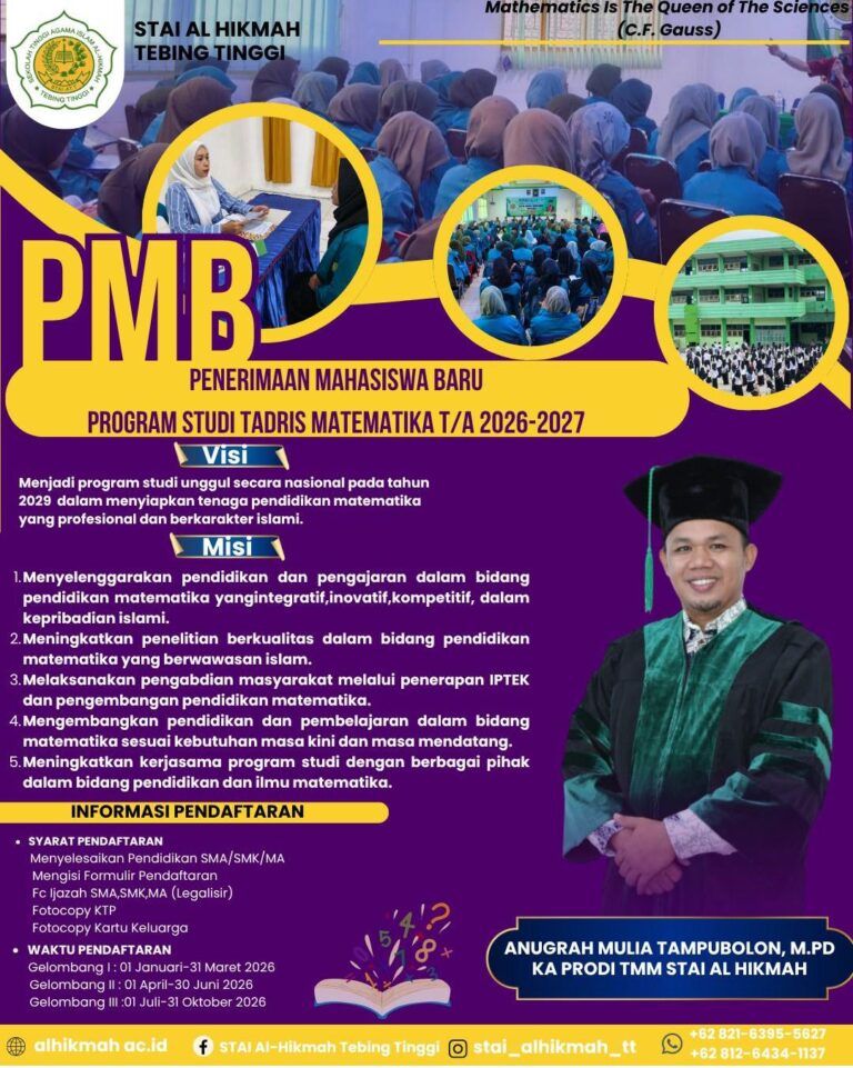 STAI Al Hikmah Buka Tadris Matematika, Siap Cetak Guru Idaman! STAI Al Hikmah Buka Tadris Matematika, Siap Cetak Guru Idaman!